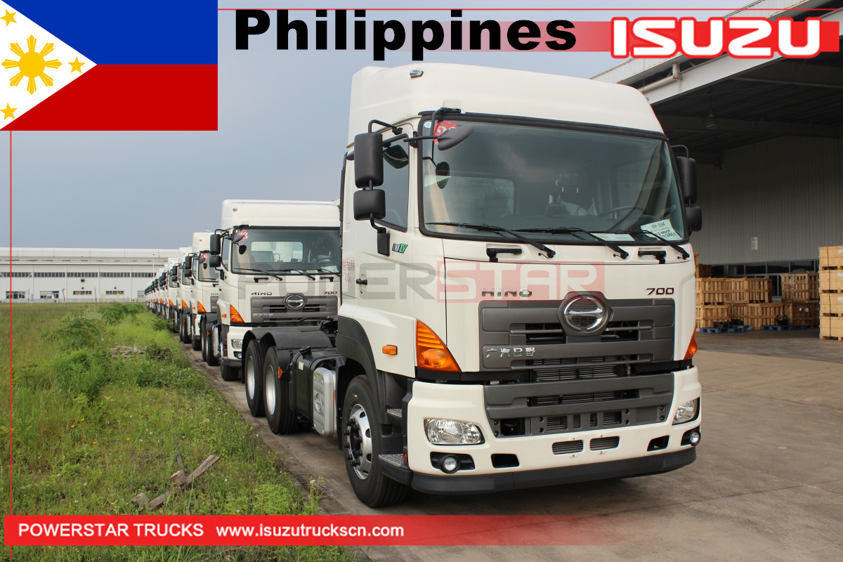 philippines - 22units من 10-wheeler gac hino700 شاحنة جرار المحرك الرئيسي