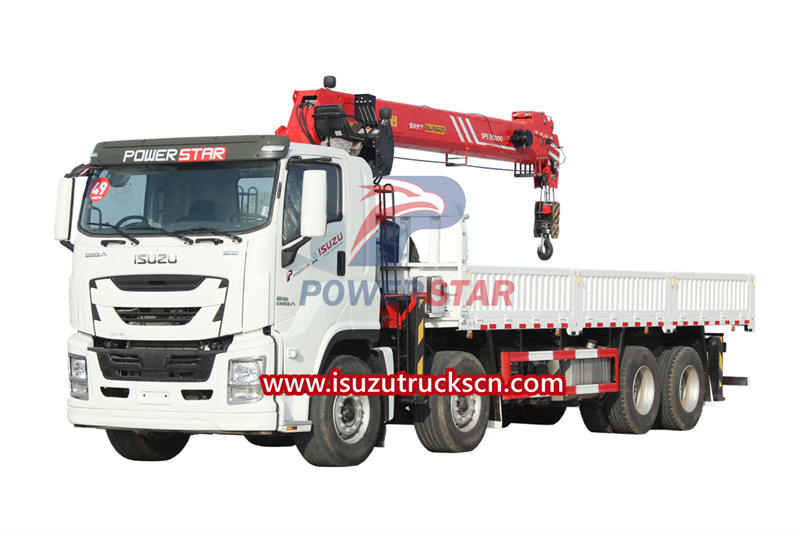 الطريقة السهلة لتشغيل شاحنة Isuzu GIGA المثبتة على شاحنة 16 T Palfinger